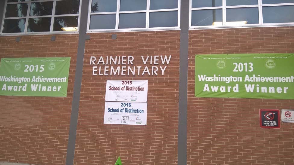 Rainier View Elementary - School of Distinction 2013, 2015, 2016